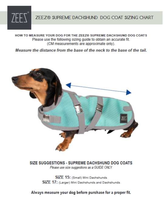 ZeeZ Waterproof Supreme Dachshund Dog Coat – Navy Stone/Red