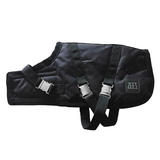 ZeeZ – Waterproof Supreme Dog Coat – Oil Skin/Black