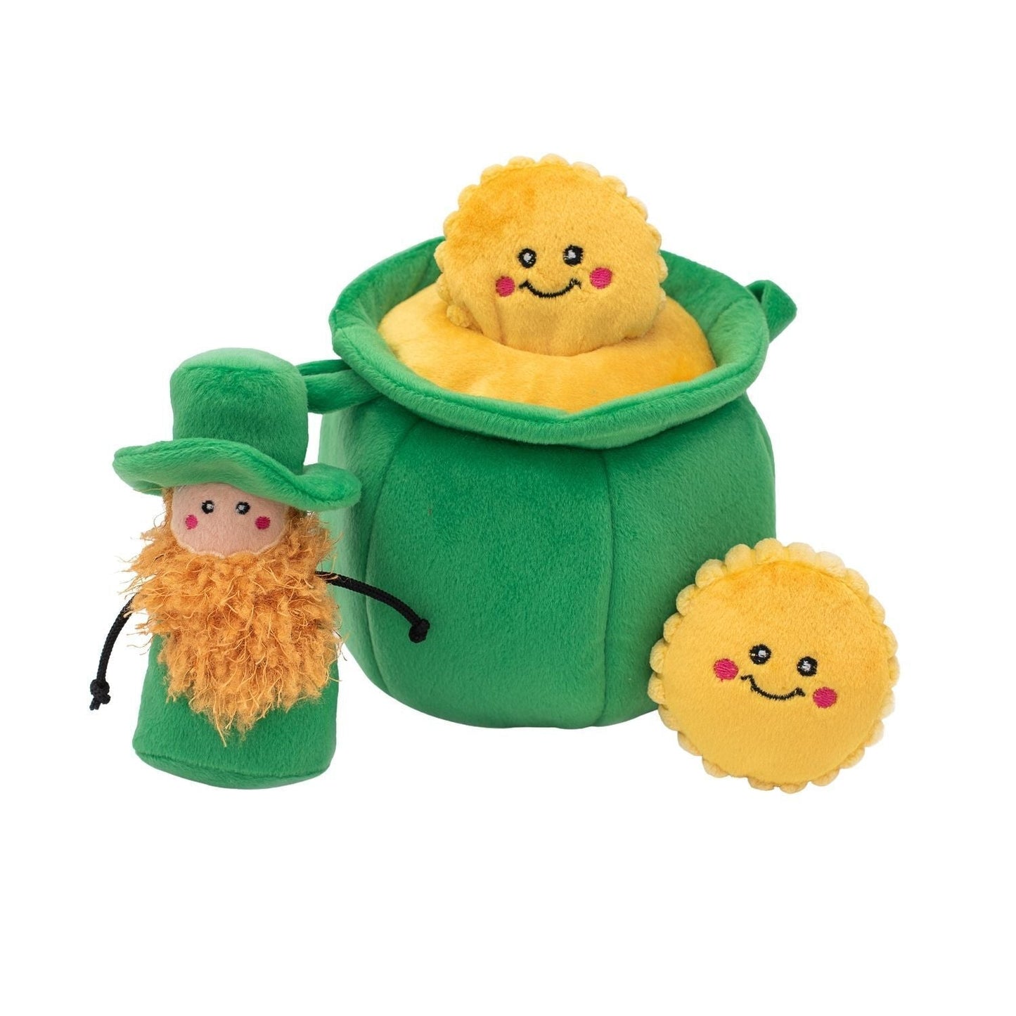 Zippy Paws Burrow Interactive Dog Toy - Pot of Gold