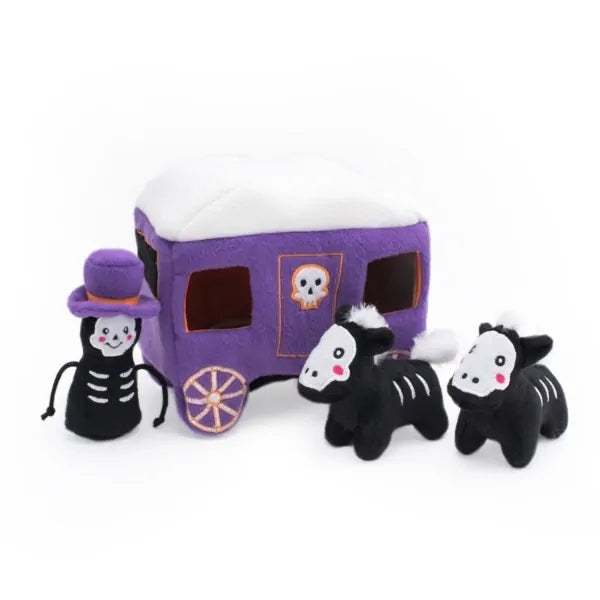 Zippy Paws Halloween Burrow- Haunted Carriage