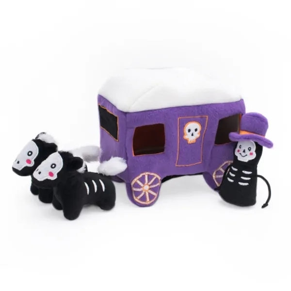 Zippy Paws Halloween Burrow- Haunted Carriage