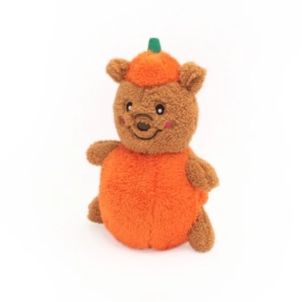 Zippy Paws Halloween Cheeky Chumz - Pumpkin Bear