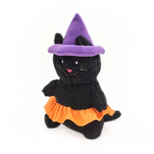 Zippy Paws Halloween Cheeky Chumz - Witch Cat