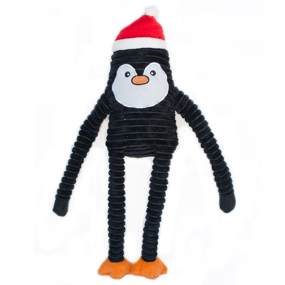 Zippy Paws Holiday Crinkle - Penguin - Large