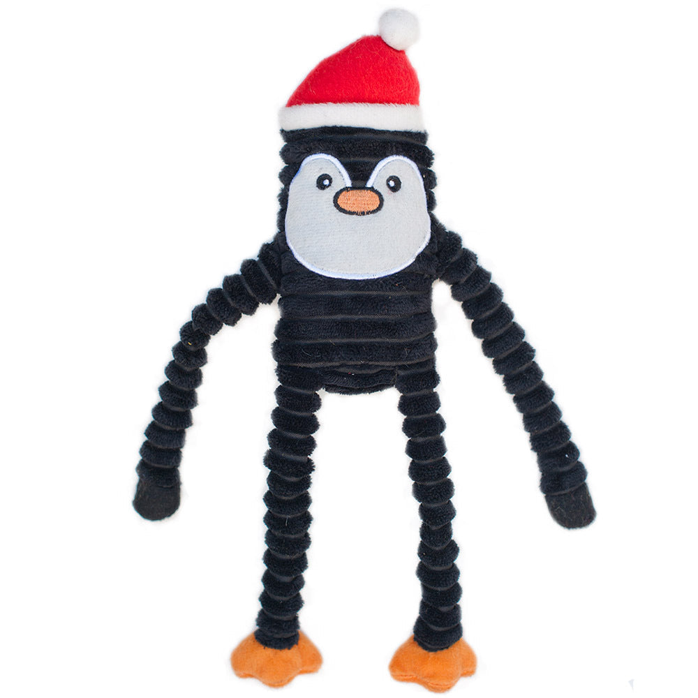 Zippy Paws Holiday Crinkle - Penguin - Small