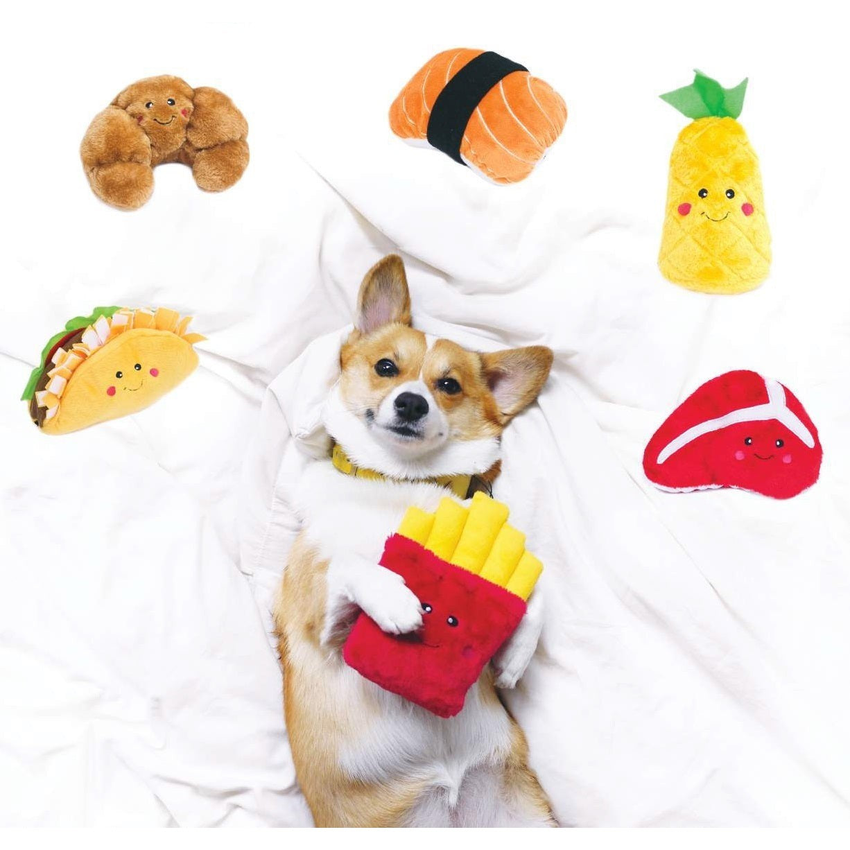 Zippy Paws NomNomz Squeaker Dog Toy - Taco