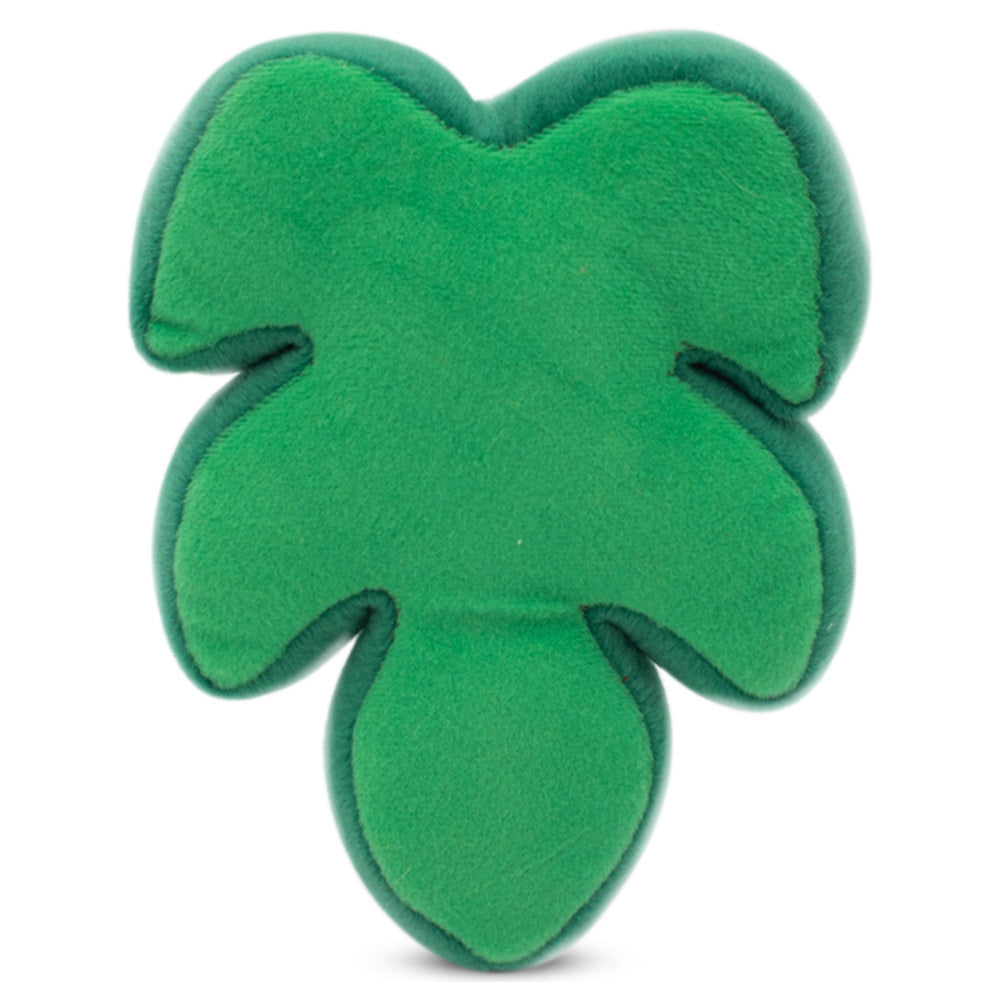 Zippy Paws Squeakie Pattiez Plush Squeaker Dog Toy - Monstera Leaf