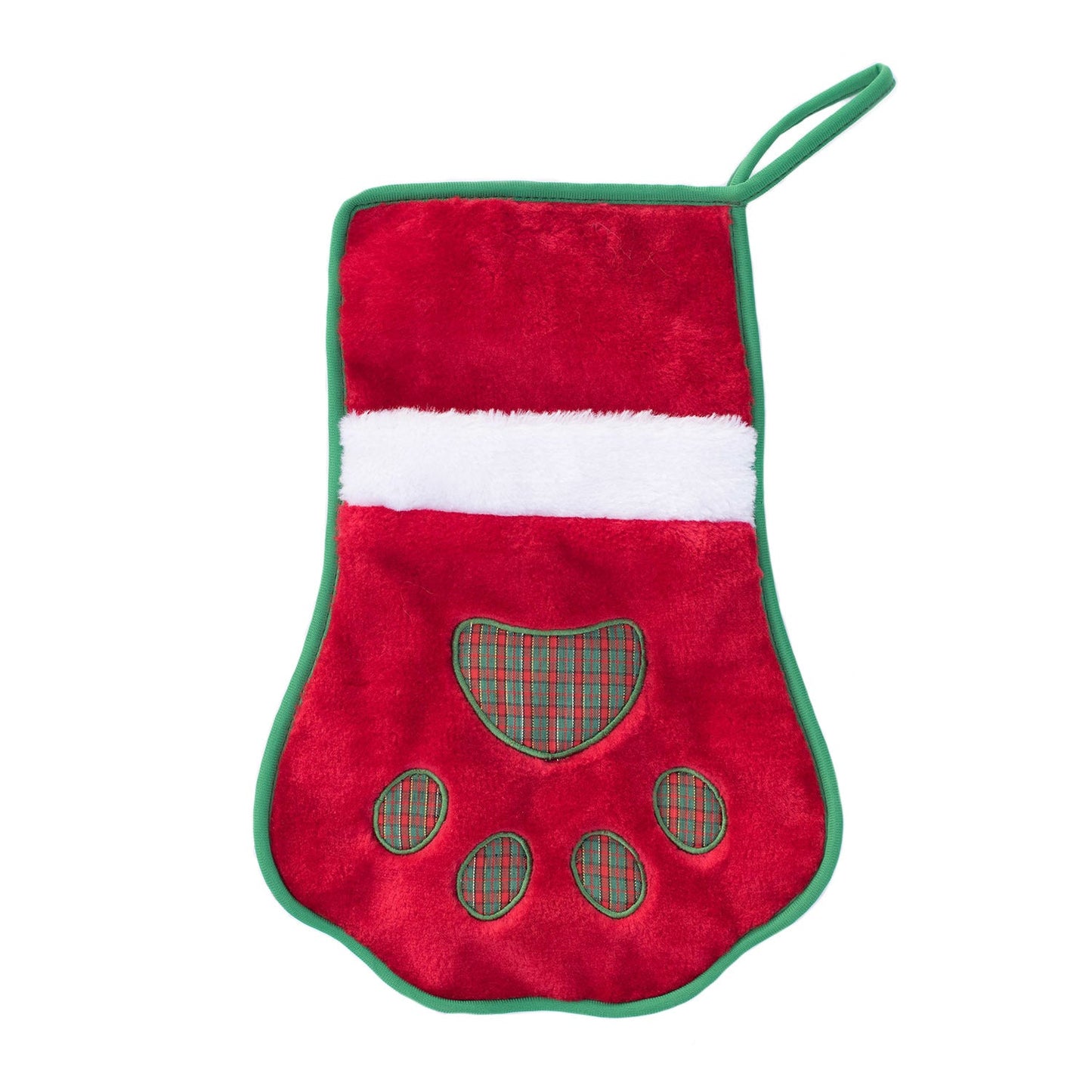 Zippy Paws Stocking - Red Paw