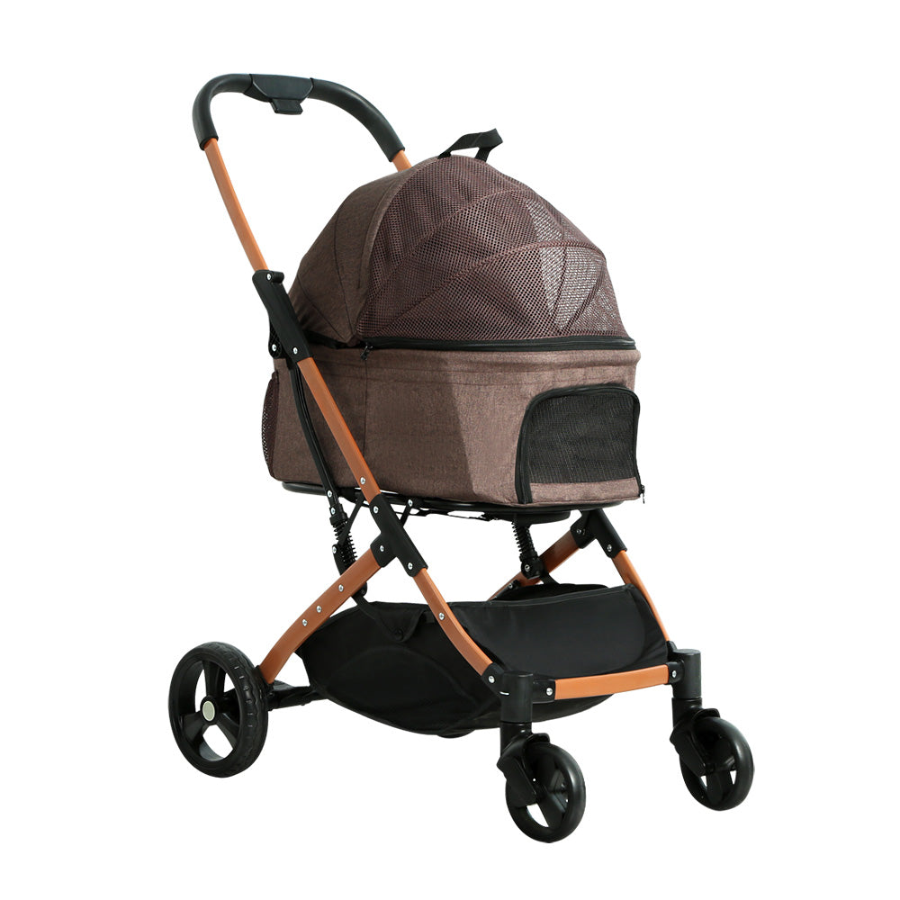 i.Pet 4 Wheels Pet Stroller Foldable Large