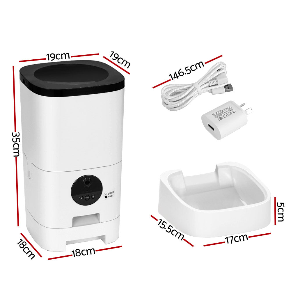 i.Pet Automatic Smart Pet Feeder 6L with Camera, wifi and App Control