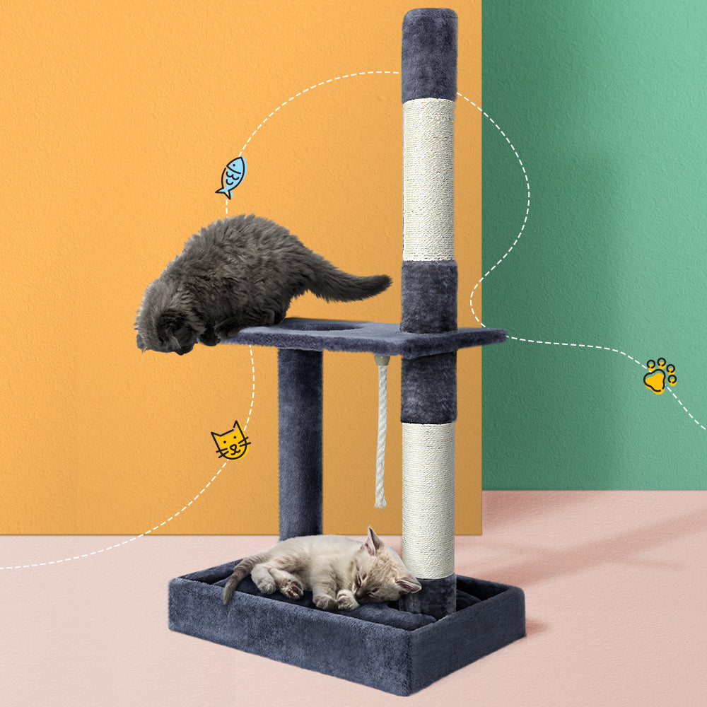 i.Pet Cat Scratcher Tower Grey 102cm