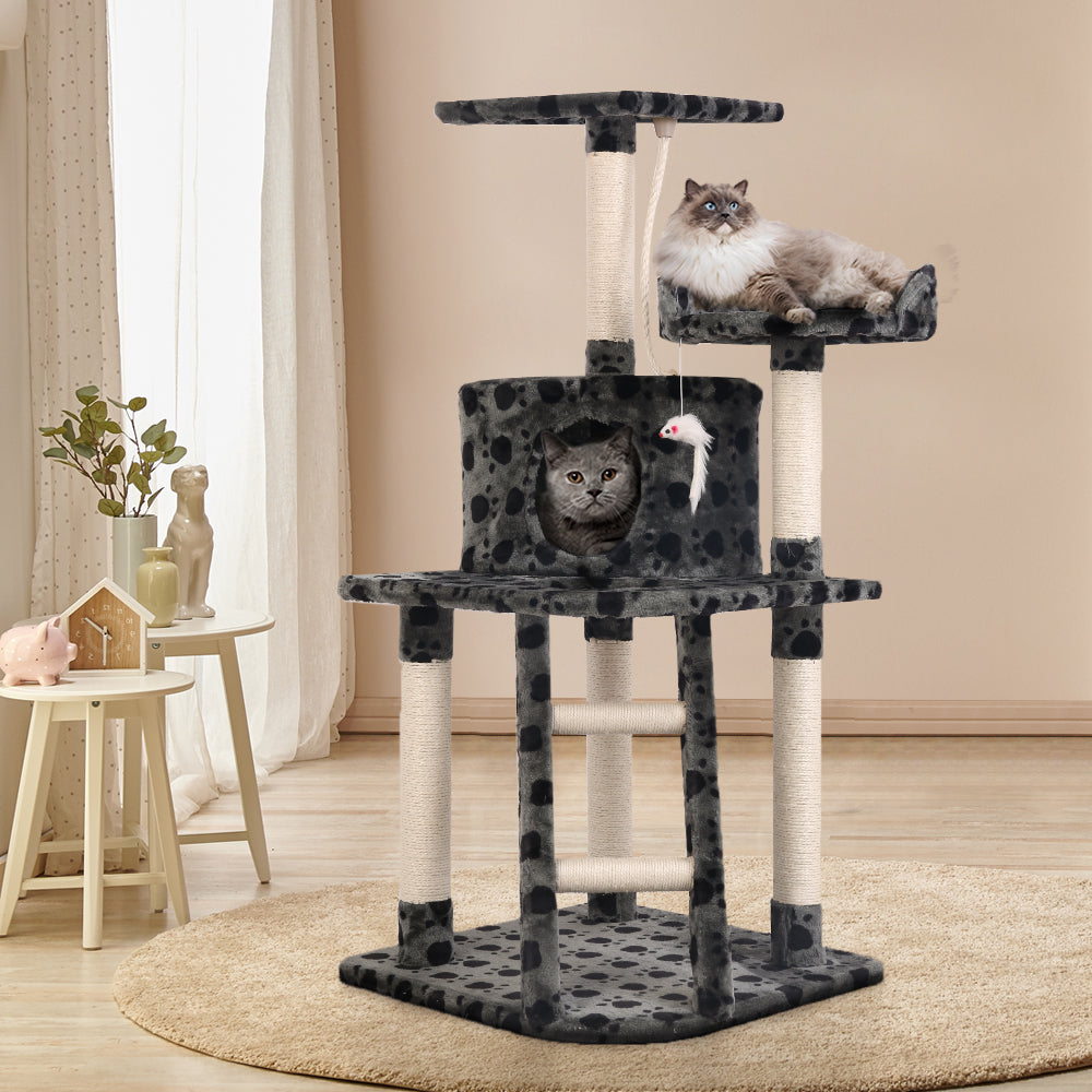 i.Pet Cat Scratcher Tower With House 120cm