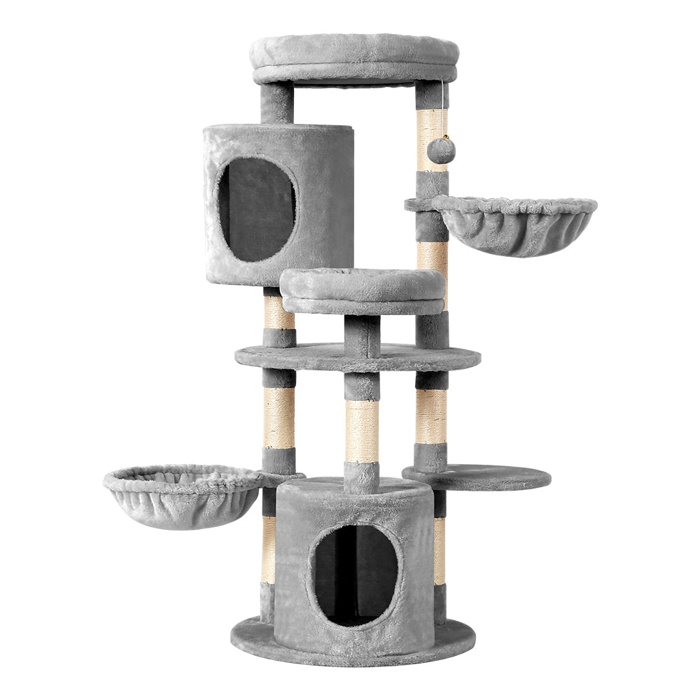 i.Pet Cat Scratcher Tower With House 123cm