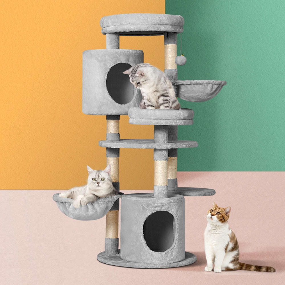 i.Pet Cat Scratcher Tower With House 123cm