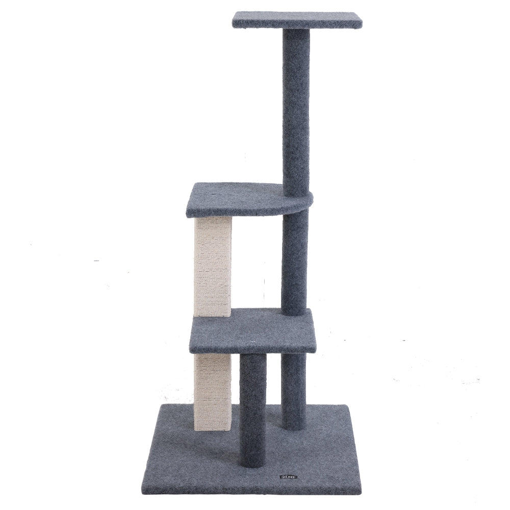 i.Pet Cat Scratcher Tower With Steps 124cm