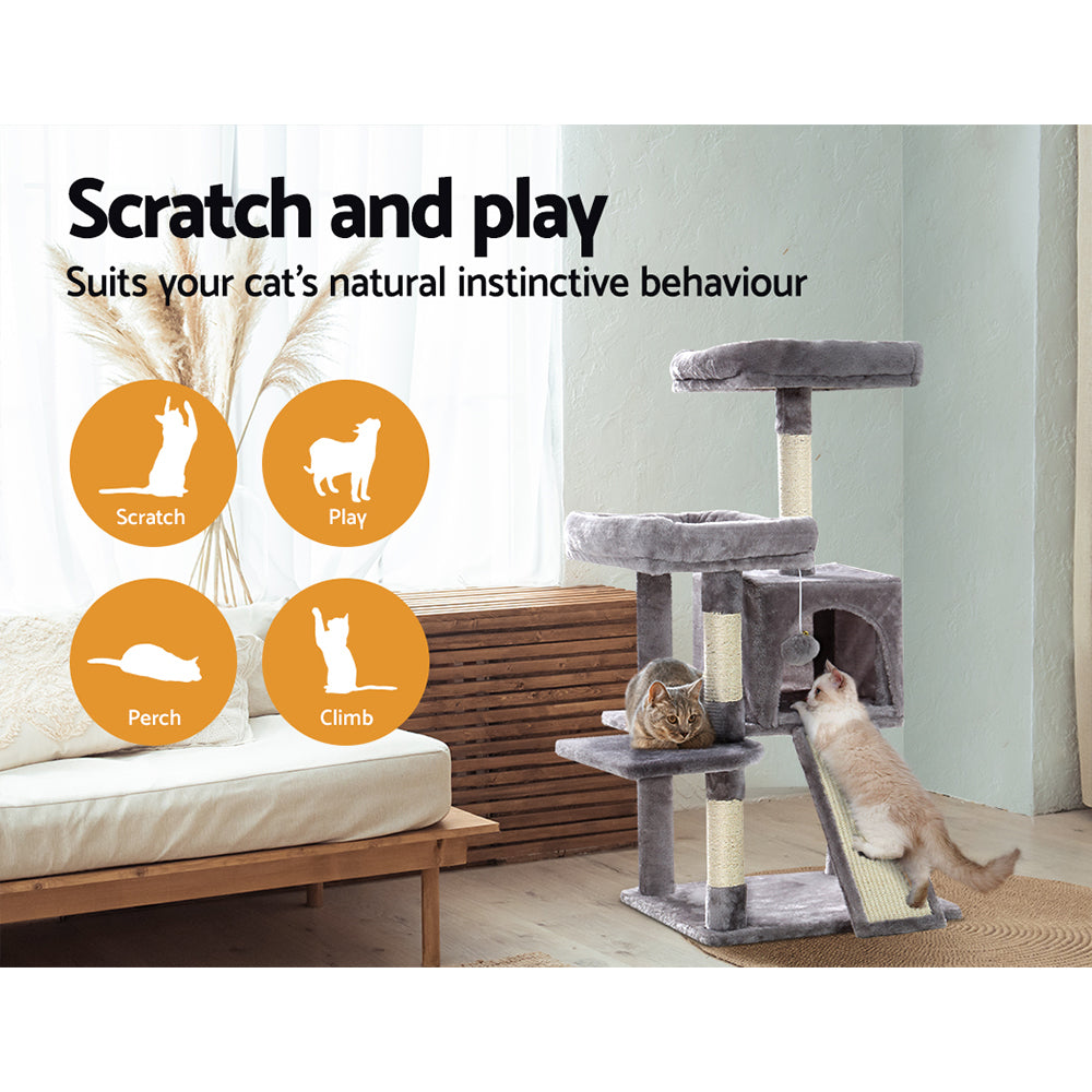 i.Pet Cat Scratcher With House And Toys 103cm