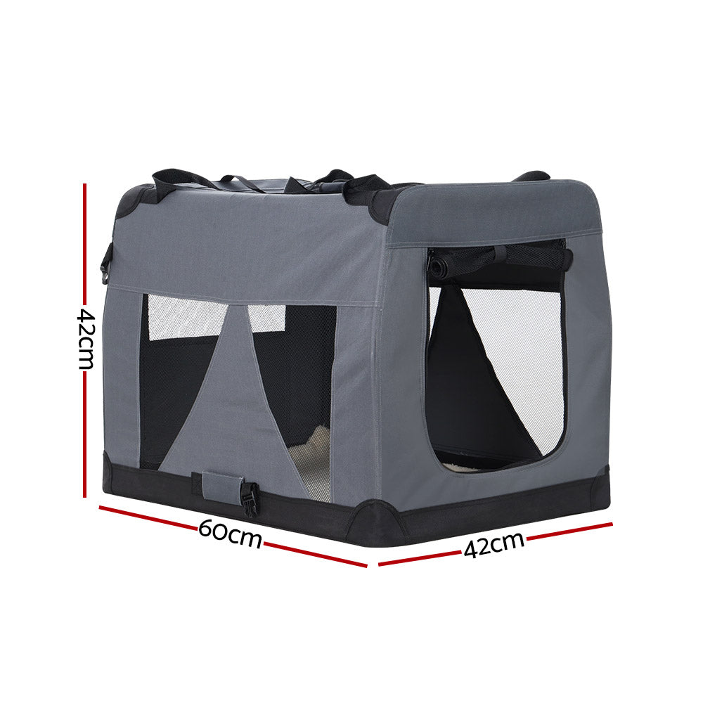 i.Pet Foldable Carrier Soft - Grey - M