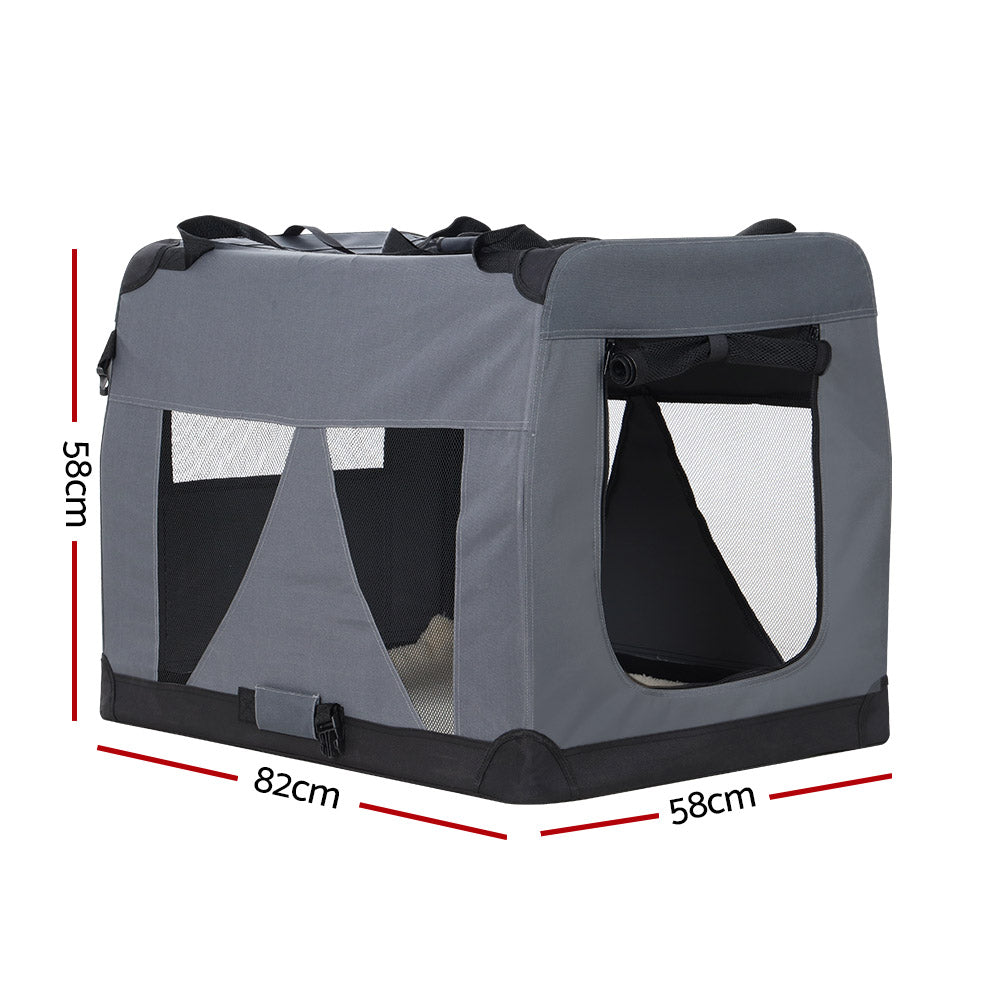 i.Pet Foldable Carrier Soft - Grey - XL