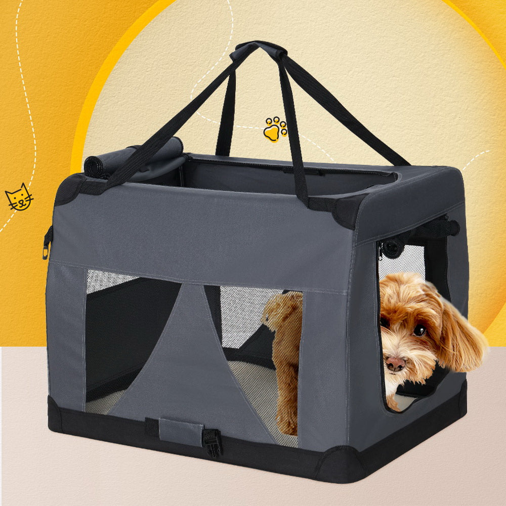 i.Pet Foldable Carrier Soft - Grey - XL