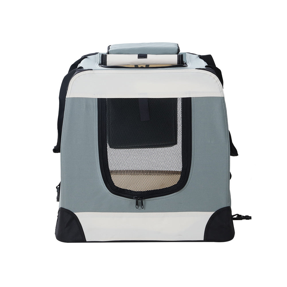 i.Pet Foldable Carrier Soft - Light Grey - L