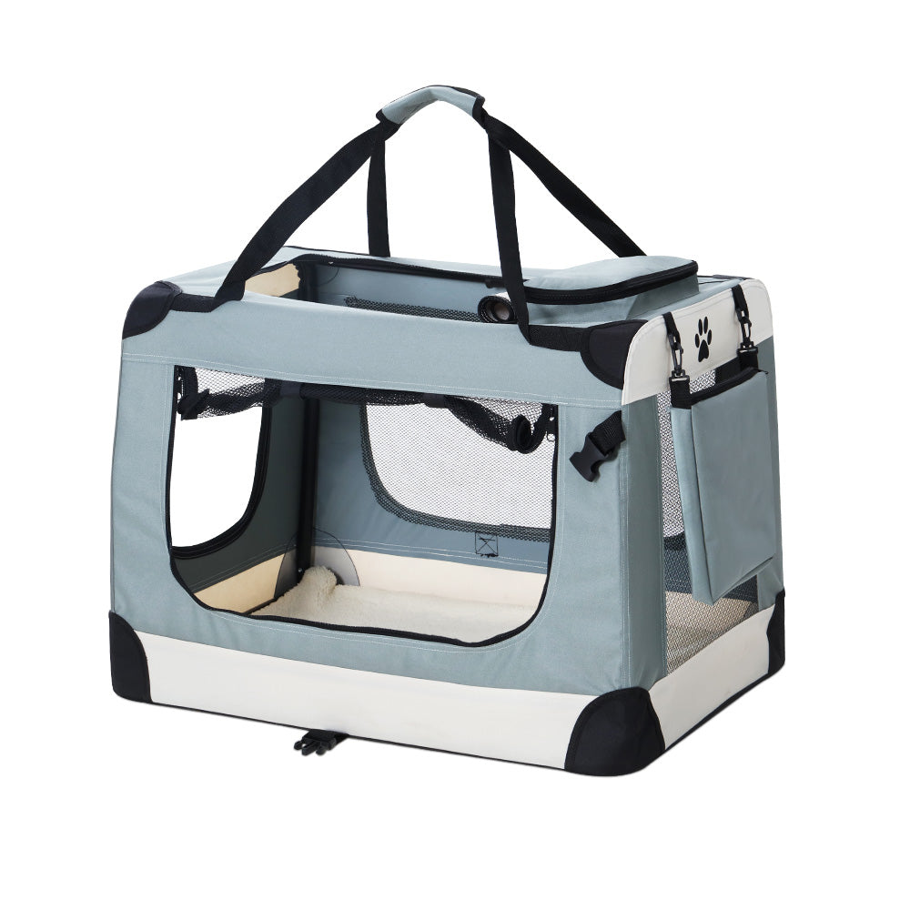 i.Pet Foldable Carrier Soft - Light Grey - L