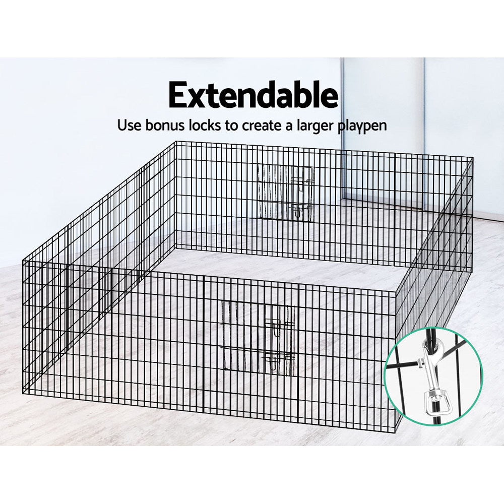 i.Pet Playpen Enclosure Fence 8 Panel 36'