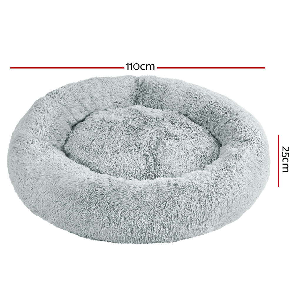 i.Pet Washable Extra Large Bed Light Grey 110cm