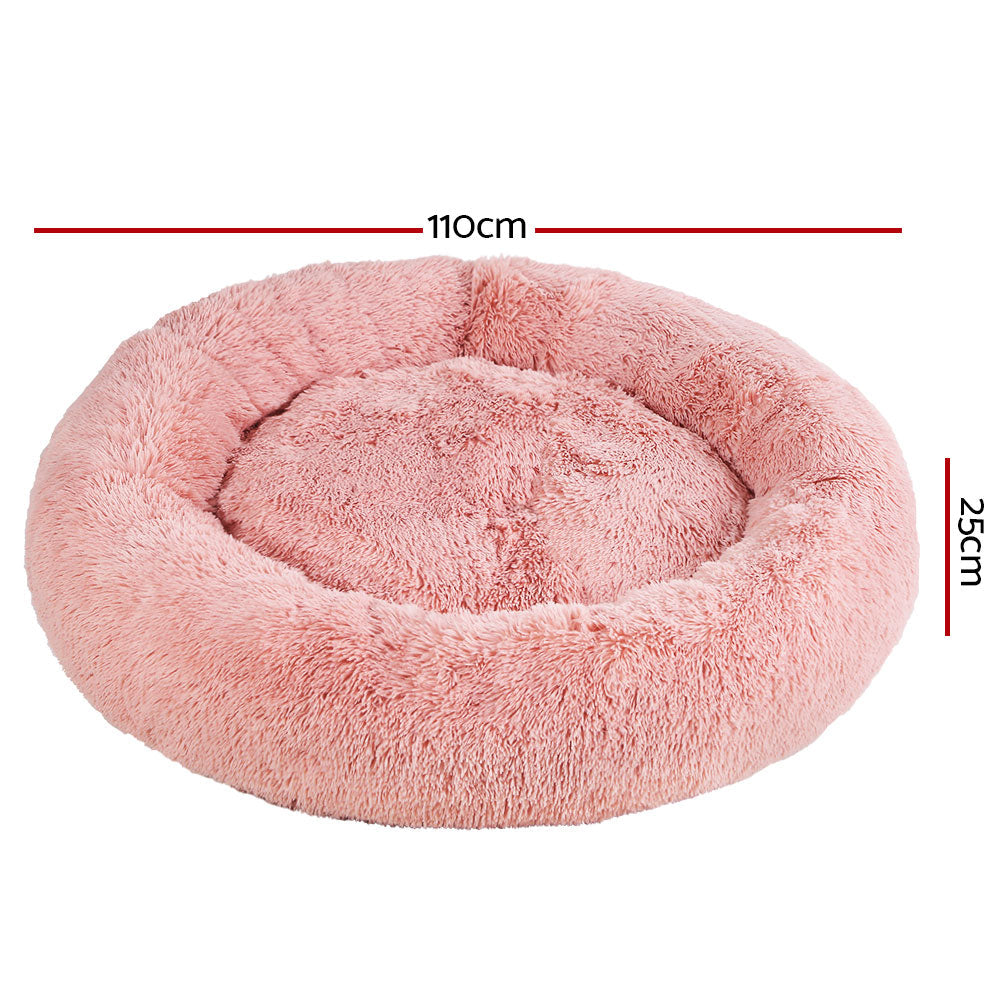 i.Pet Washable Extra Large Bed Pink 110cm