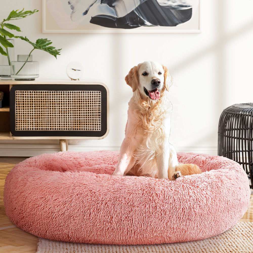 i.Pet Washable Extra Large Bed Pink 110cm