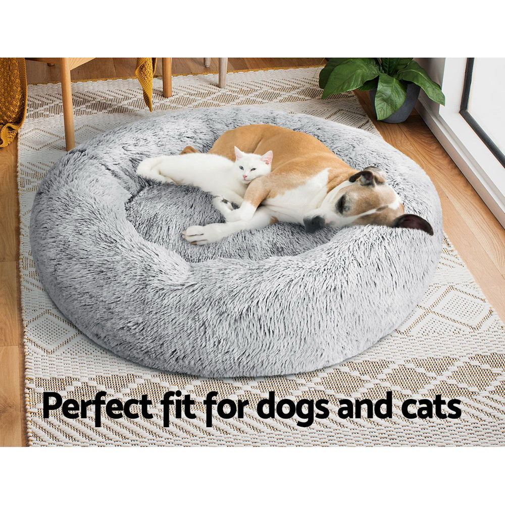 i.Pet Washable Large Bed Charcoal 90cm