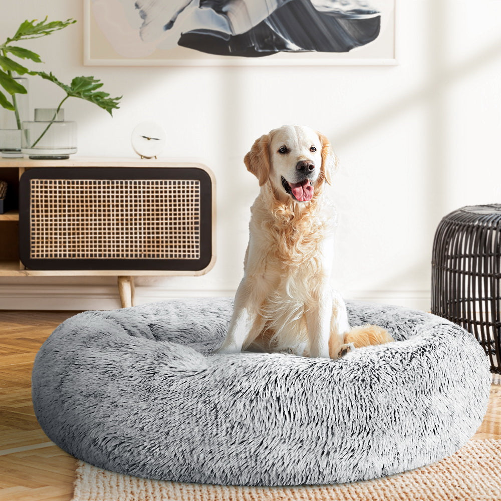 i.Pet Washable Large Bed Charcoal 90cm