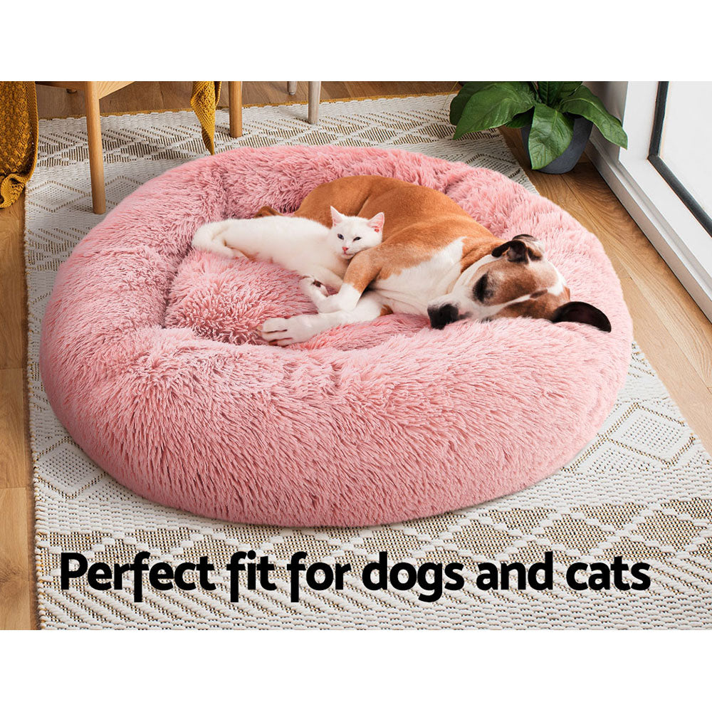 i.Pet Washable Large Bed Pink 90cm