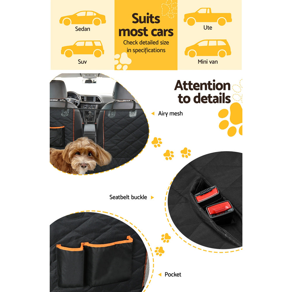 i.Pet Waterproof Car Seat Cover Non Slip - Medium