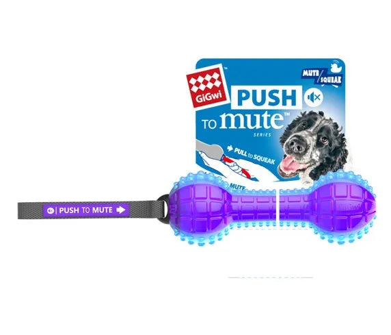 GiGwi Push To Mute – Dumbbell