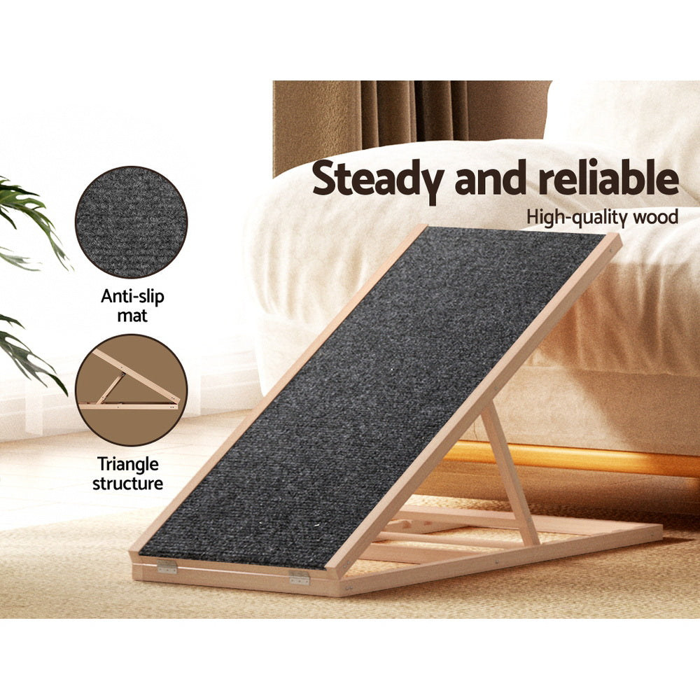 i.Pet Dog Ramp Adjustable Foldable (Up to 40Kg) - 100cm