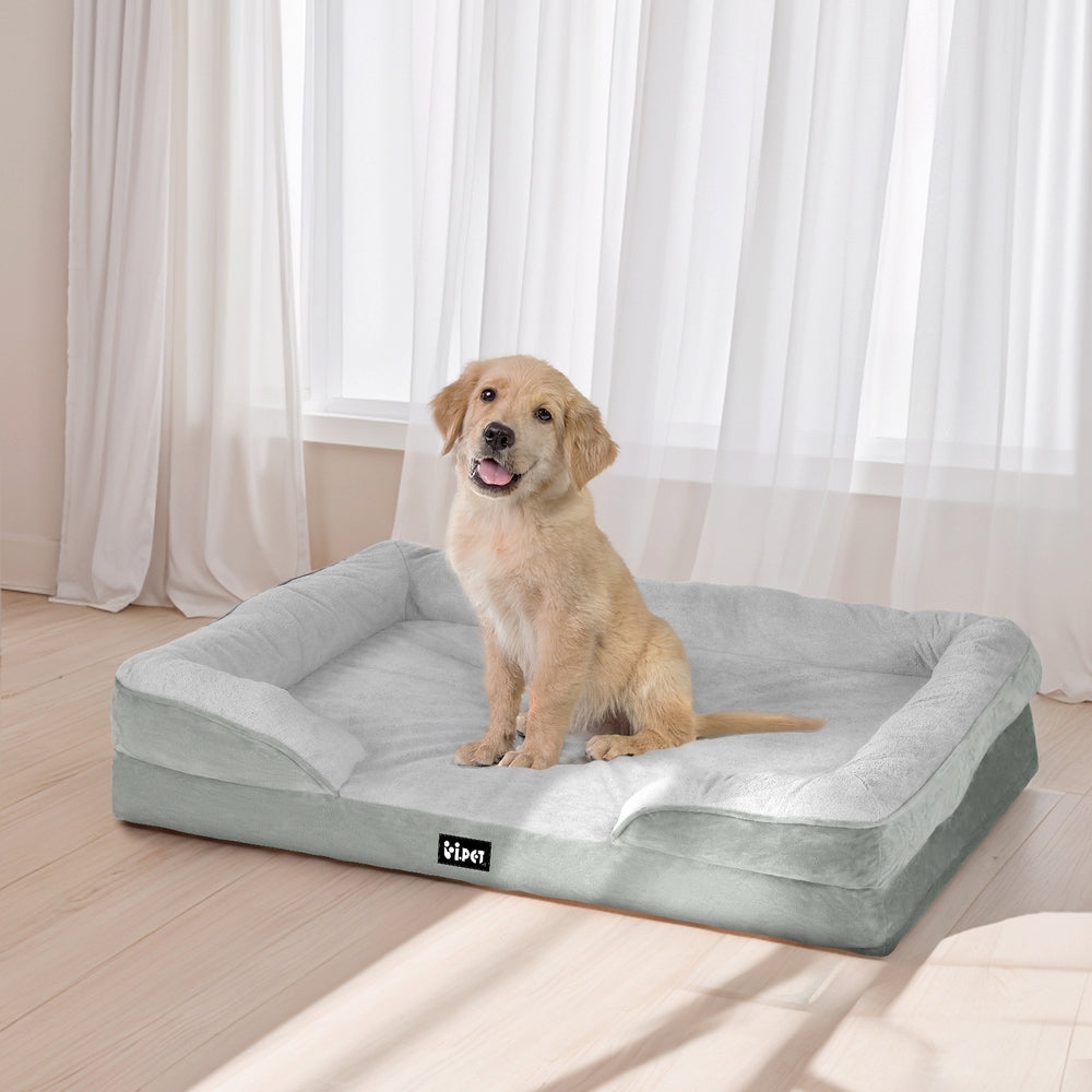 i.Pet Dog Calming Large Sofa Bed Grey - L