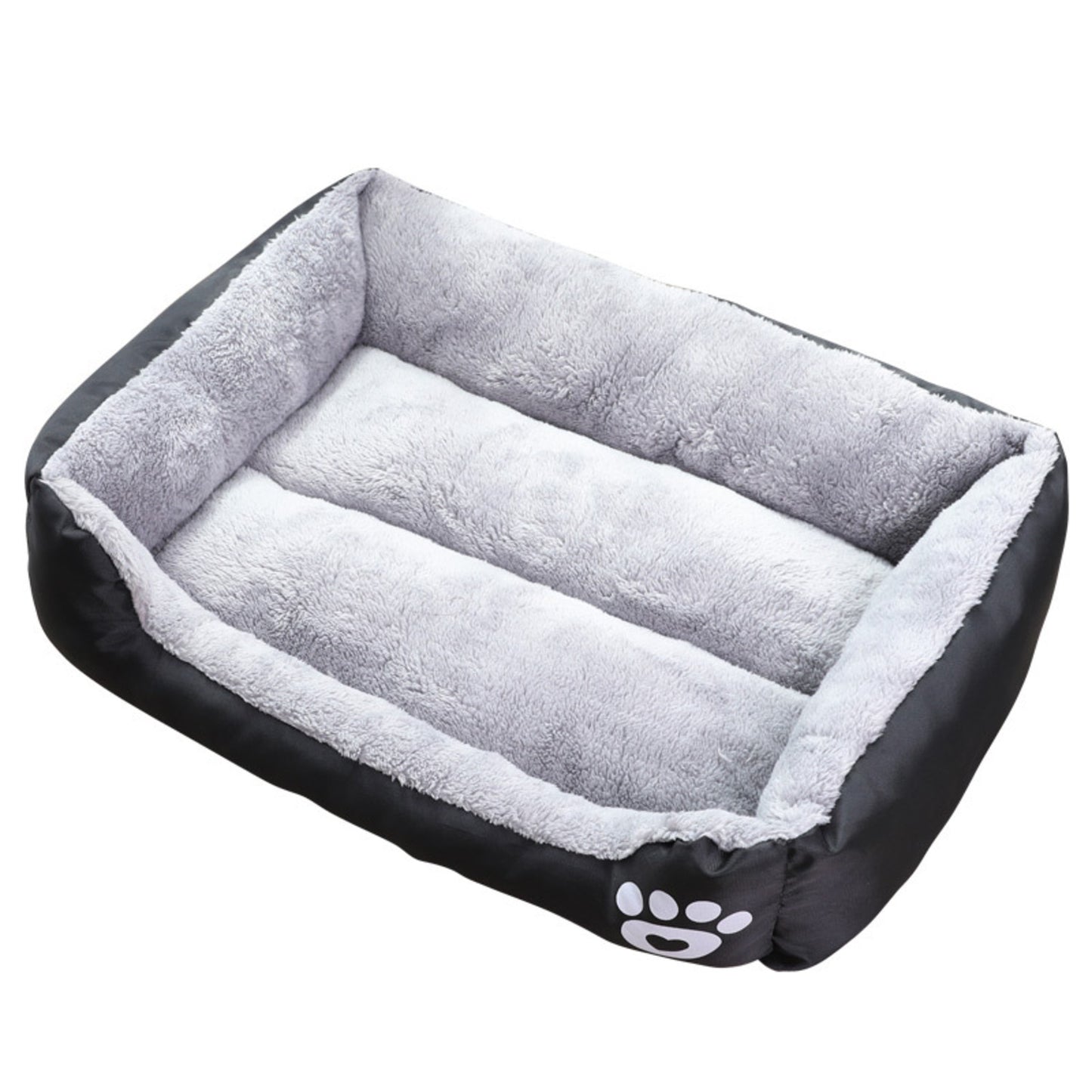 Floofi Dog Bed Square Black - XL