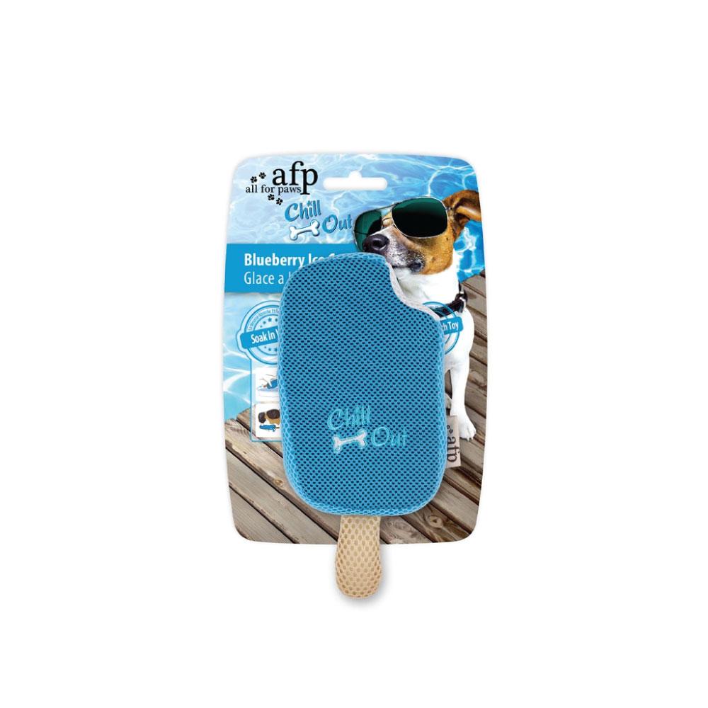 Dog Blueberry Ice Cream Shape Sponge Chew Play Toy - Blue