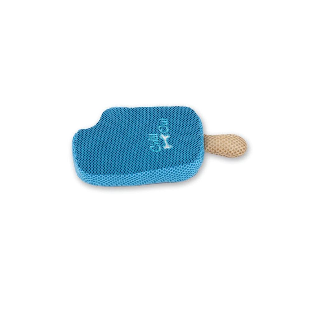 Dog Blueberry Ice Cream Shape Sponge Chew Play Toy - Blue