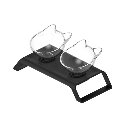 All For Paws 2x200ml Elevated Cat Bowls With Stand