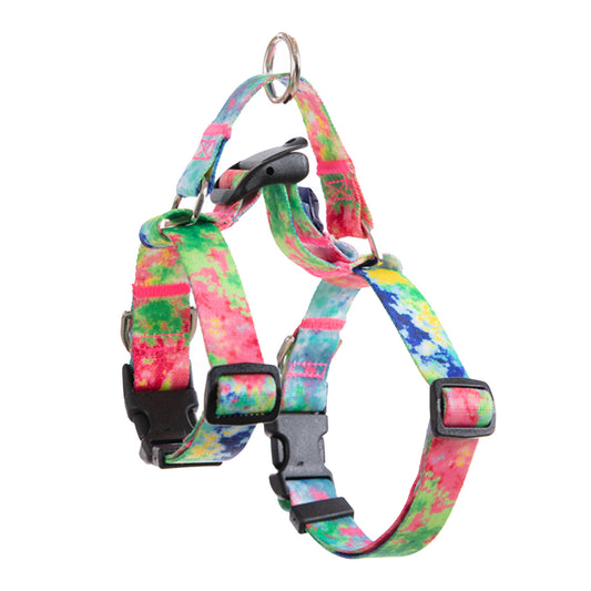 Banhamsisun Dog Double-Lined Straps No Pull Harness and Lead Set SWEET GREEN - Large