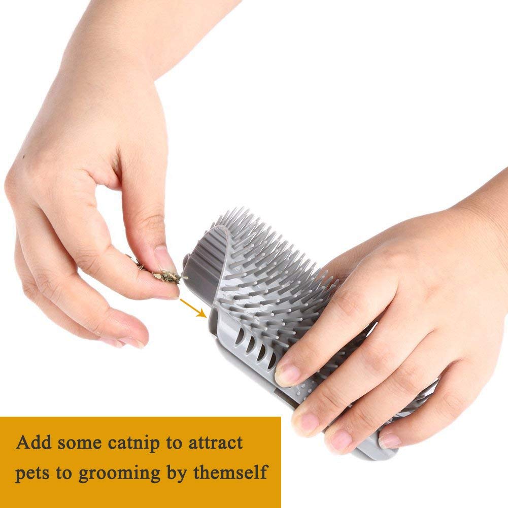 Cat Wall Corner Scratcher Comb - Grey