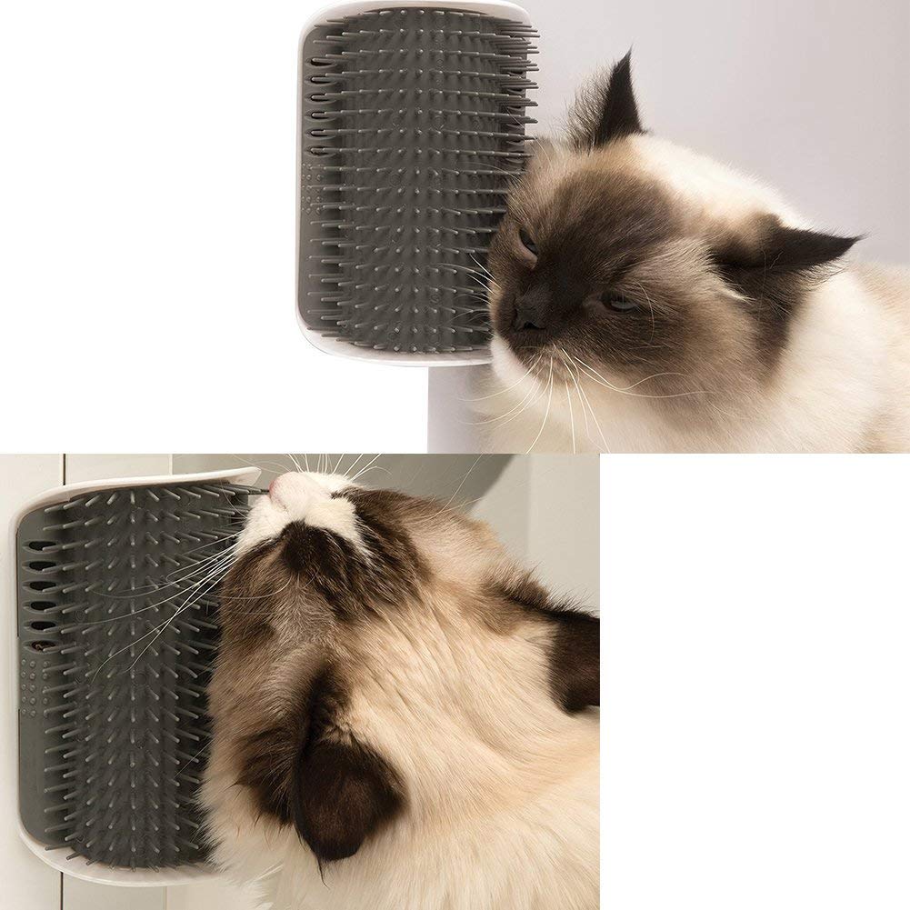 Cat Wall Corner Scratcher Comb - Grey