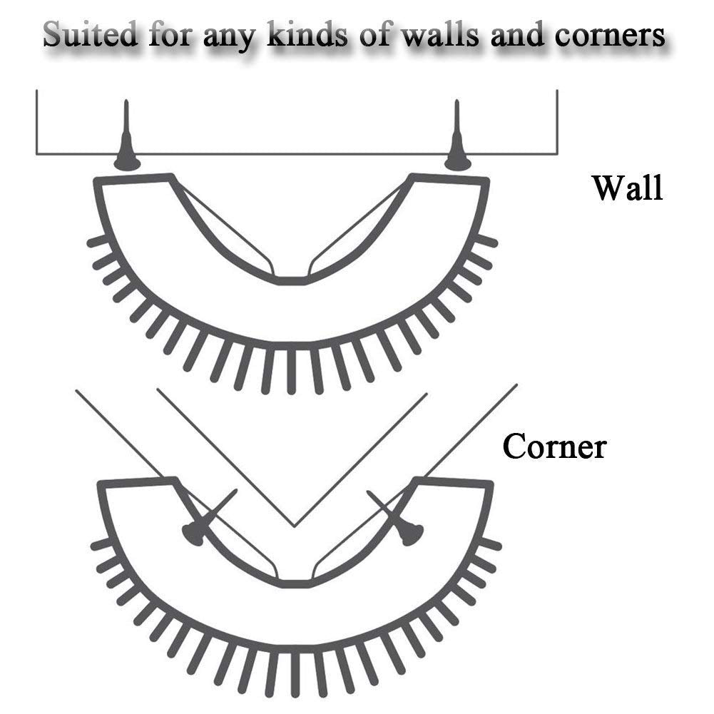 Cat Wall Corner Scratcher Comb - Grey