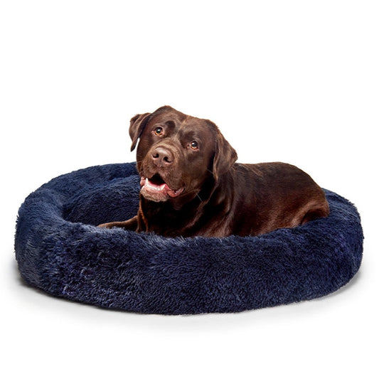 Fur King "Aussie" Calming Dog Bed Blue - L 100CM