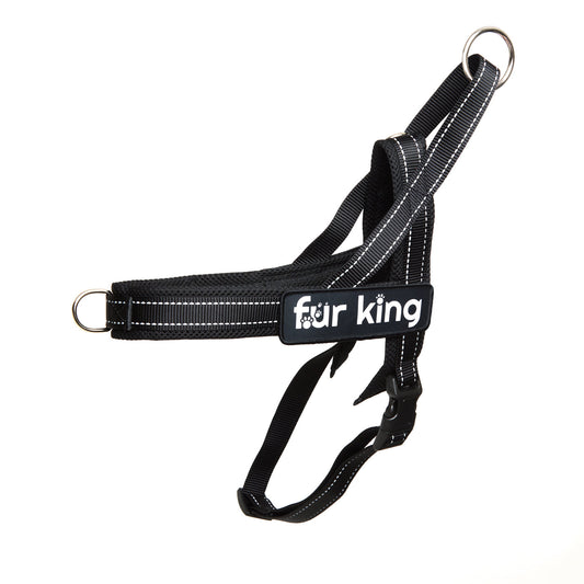 Fur King Signature Quick Fit Harness Black - L