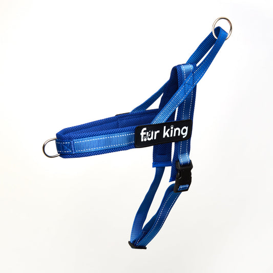 Fur King Signature Quick Fit Harness Blue - L