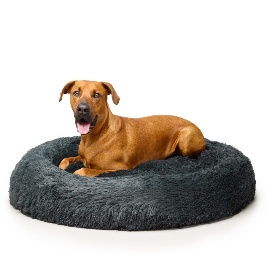 Fur King "Nap Time" Calming Dog Bed Grey - XL