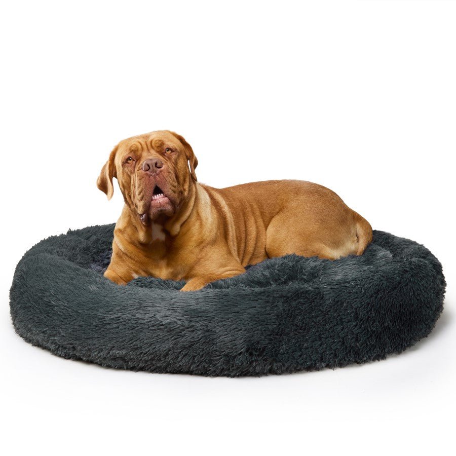 Fur King "Nap Time" Calming Dog Bed Grey - XXL